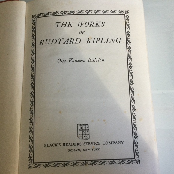Antique Poetry Book The Works of Rudyard Kipling - Picture 5 of 9